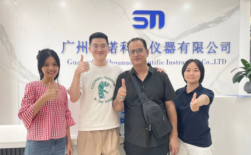 巴基斯坦客商到访广州首诺，深化包装检测仪器领域合作