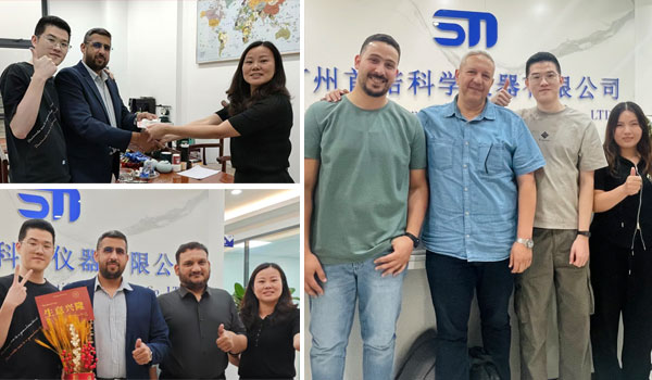 Solutia testing instruments are exported overseas.