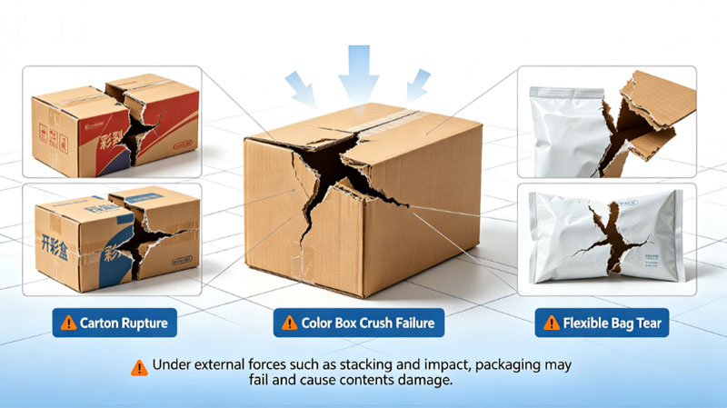 Insufficient bursting strength can cause cartons, composite bags, and other packaging to rupture.