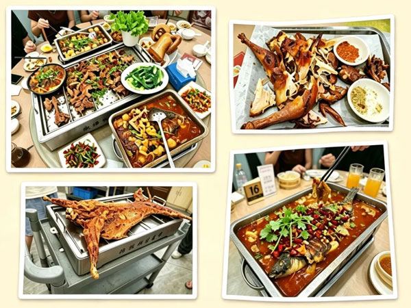 丰富的团圆聚餐菜品